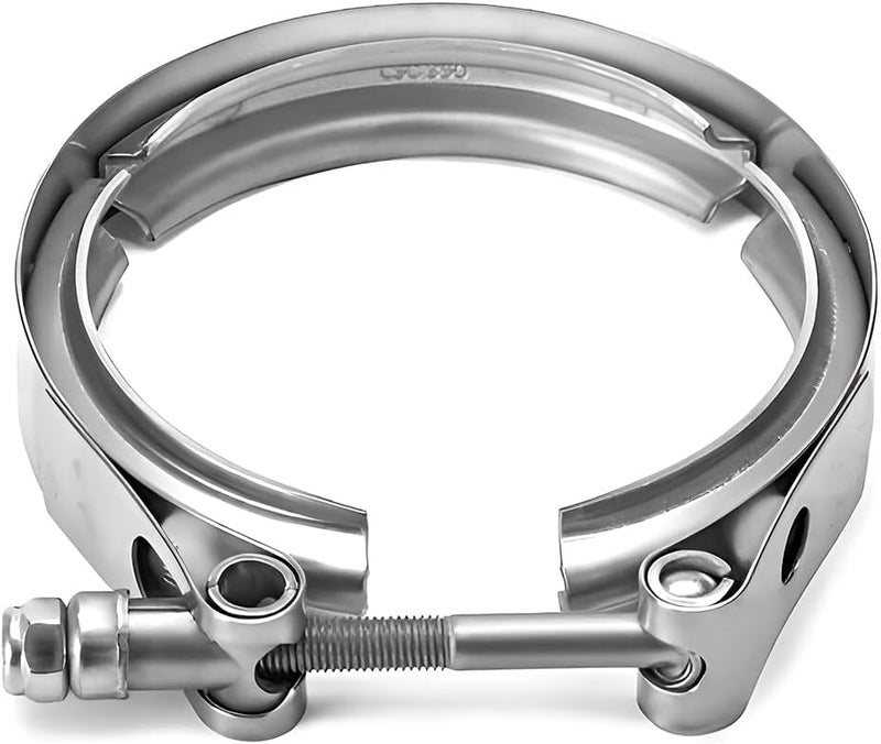 NYTKL 3.5 Inch V Band Clamp,Male Female 304 Stainless Steel Quick Release Flange Exhaust Clamp, V-Band for Pickup Truck Turbo Downpipe Exchange Exhaust Systems, Car Accessories - Image 1